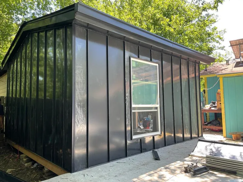 Black standing seam metal wall panels for Roof Inspection in Shillington